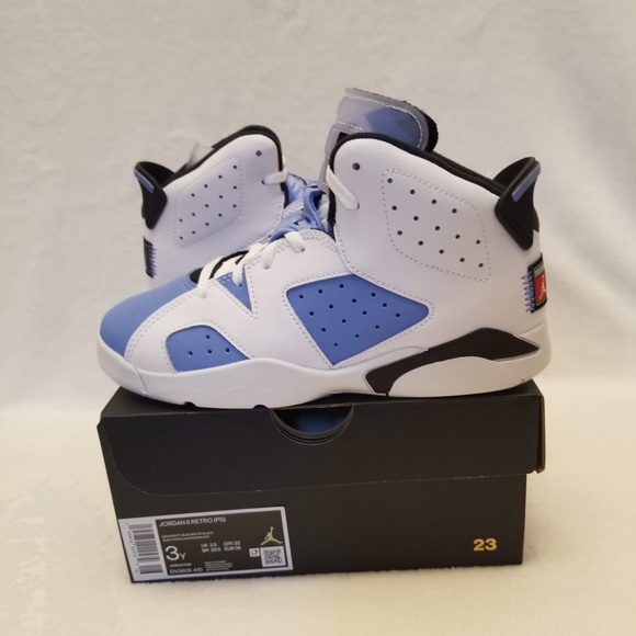 Kids Sz 3Y Jordan Retro University Blue/White/Black Preschool